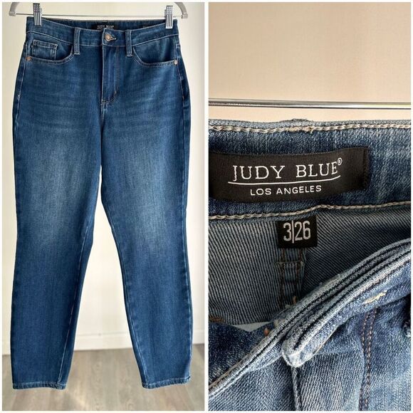Judy Blue 3/26 Boyfriend Jeans Stretchy - Picture 1 of 4